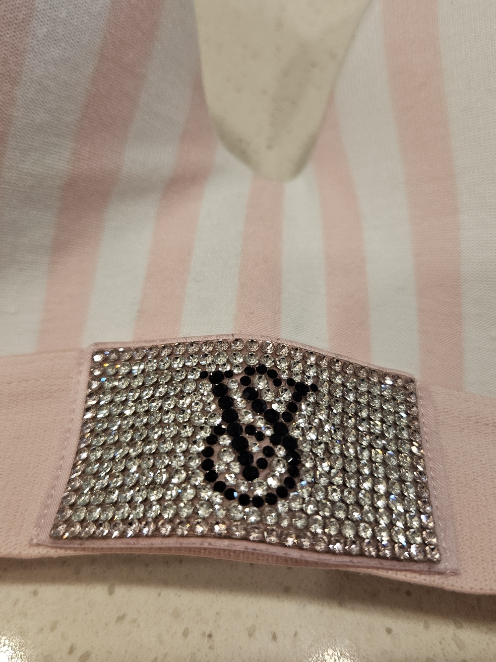 Victoria's Secret Pink & White Striped Lightly Padded Wireless Bra - Picture 6 of 11